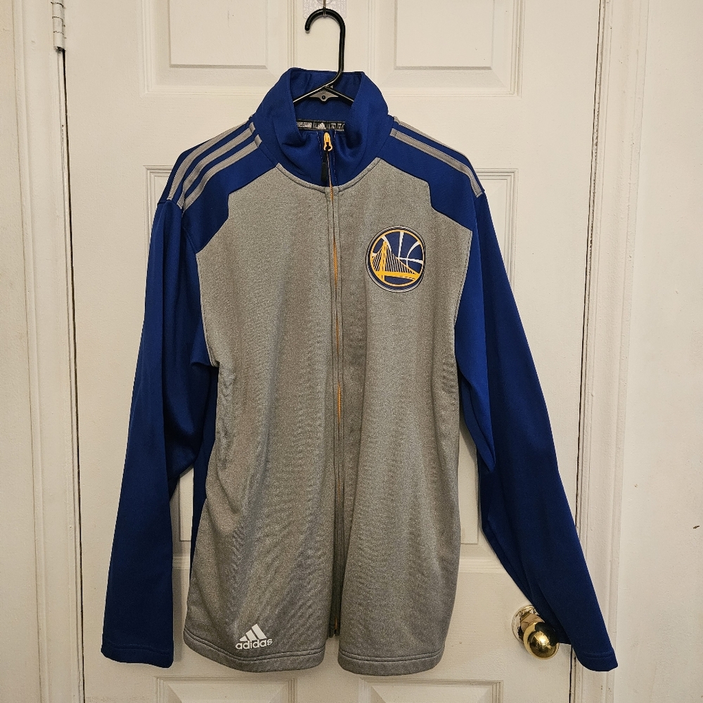 Men's Large Golden State Worriors Jacket Excellent Condition